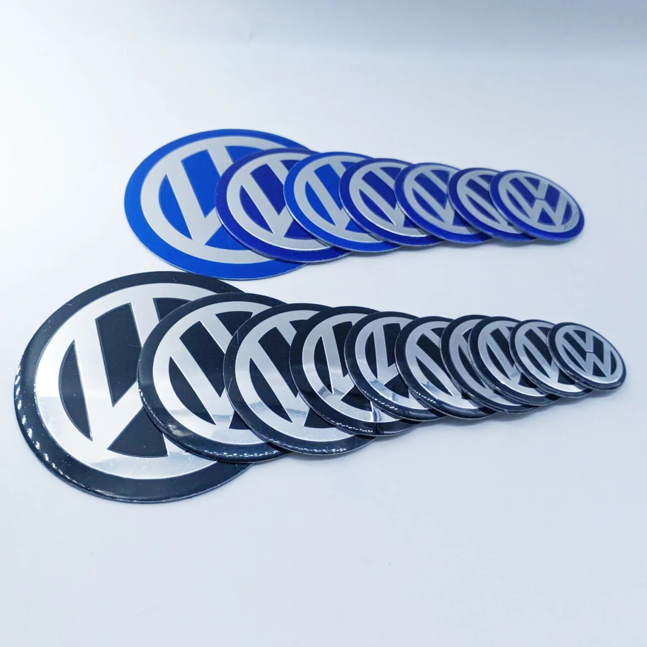 4pcs forVolkswagen 40/45/50/55/56/60mm 65mm 70mm 75mm 90mm 120mm Car Emblem Wheel Center Hub Cap Resin Badge wheel Decal Sticker