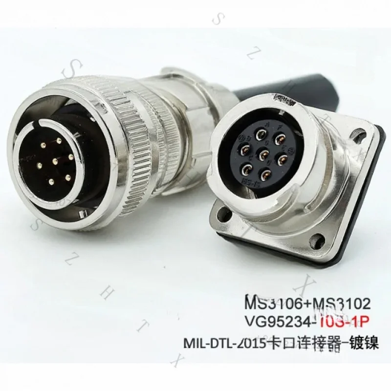 Разъем VG95234 16S-1S 16S-1P MS3108A MS3102A MS3106A, штекер-гнездо с контактами, тип MIL-DTL-2015 16-1 16-1S 16-1P