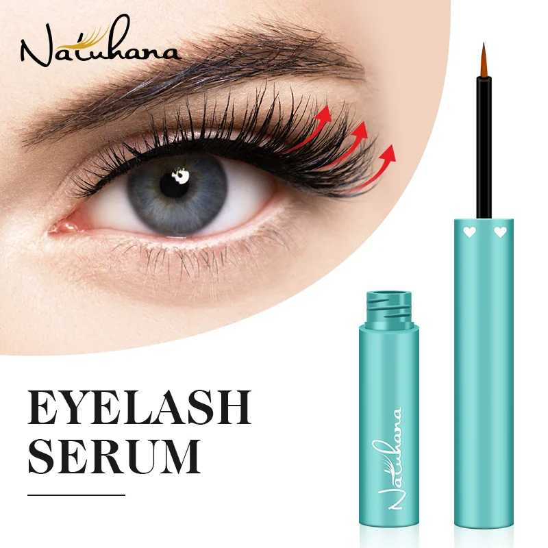 NATUHANA 4ml Plant Eyelash Growth Enhancer Natural Treatments Eye Lashes Serum Mascara Eyelash Lift Lengthening Eyebrow Growth