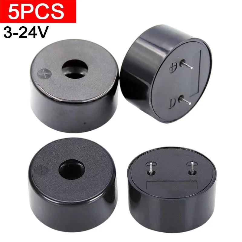 

5 шт. 4020 пьезоэлектрический активный зуммер 3-24 В высокий децибел FUET охранный детектор дыма шаг ног 18 мм