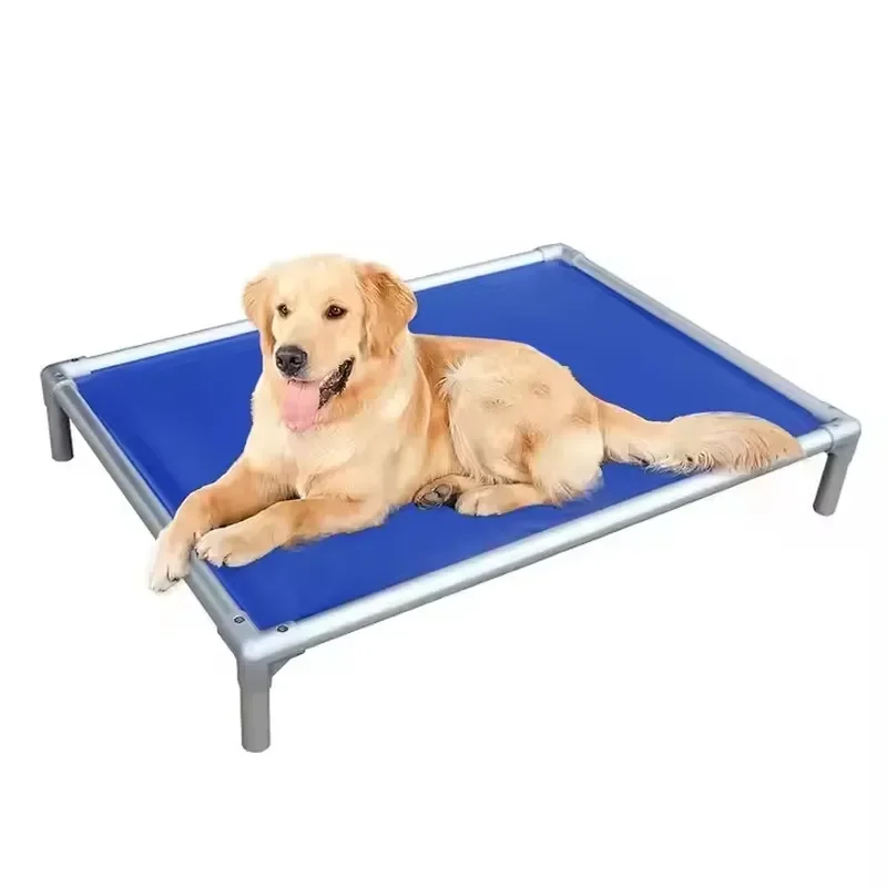 Wholesale Factory Removable and Washable Animal Outdoor Rectangle Waterproof Luxury Fiber Elevated Pet Dog Bed for Big Dog