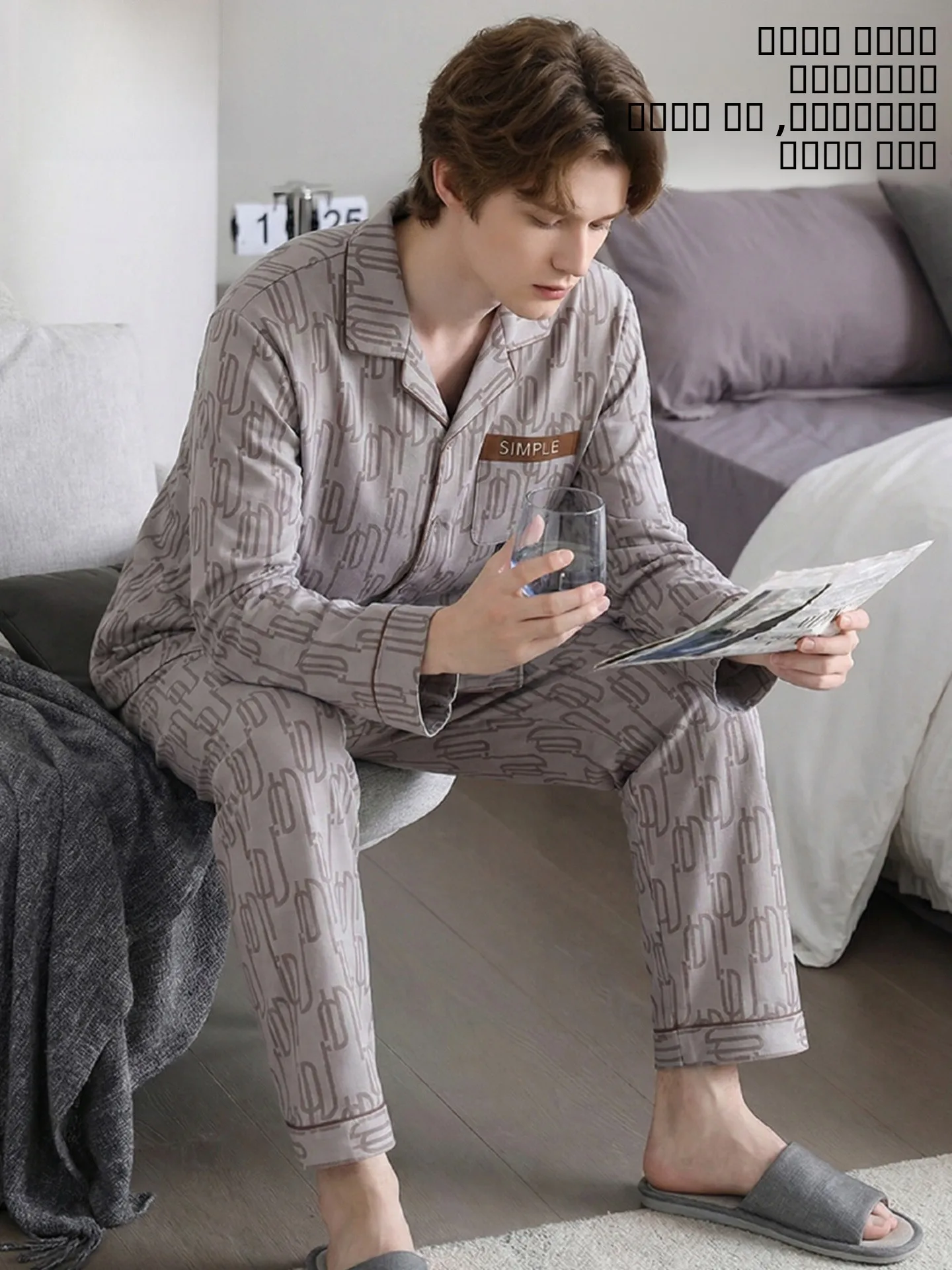 men's-00-cotton-letter-print-spwear-long-sve-loungewear-set-comfortable-breathable-home-clothes-suitable-for-spring-a