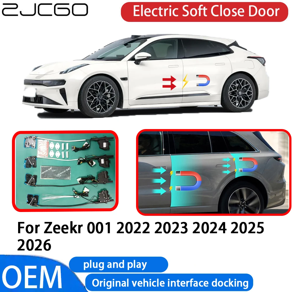 for Zeekr 001 2022 2023 2024 2025 2026 Car Automatic Electric Soft Close Door Closer System OEM Plug and Play Comfort Closing