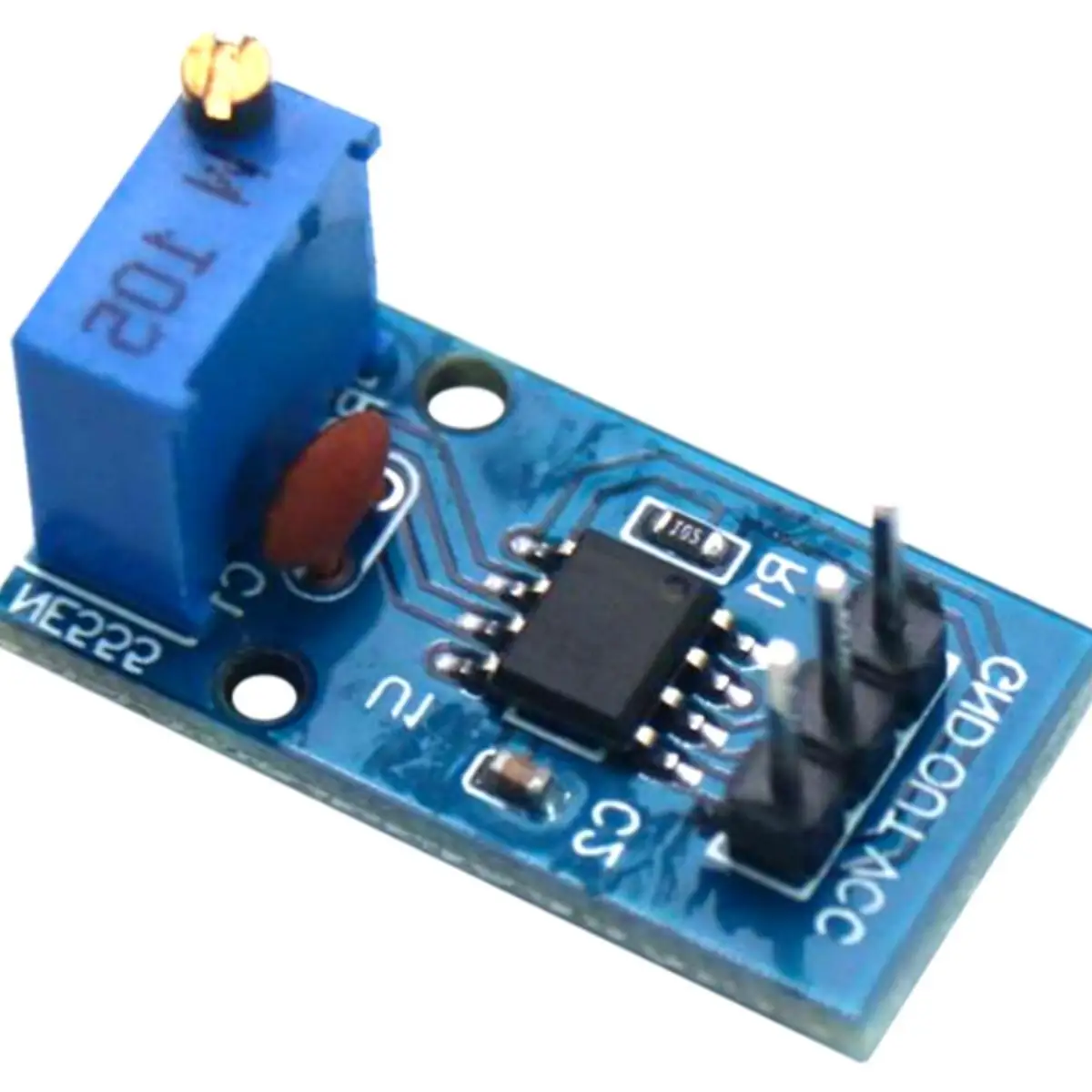 20 Pieces NE555 Pulse Generator Square Wave Rectangular Wave Small Signal Generator Module Frequency Adjustable