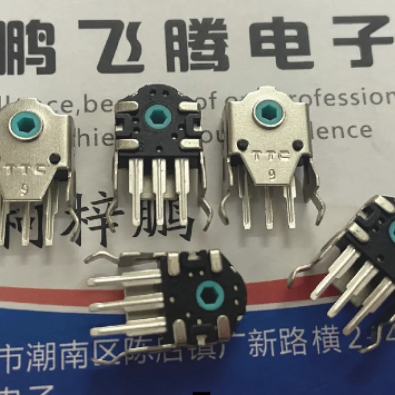 2 Pçs/lote Original TTC 9mm mouse roda encoder verde núcleo Sairui/Razer/Logitech G403 603 série codificador