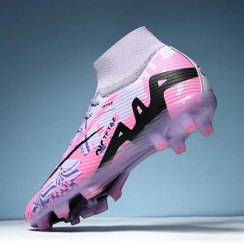 

Men Football Shoes Professional Society Casual Soccer Shoes Field Women TF/FG Long Spikes Sneaker Indoor Original Football Boots