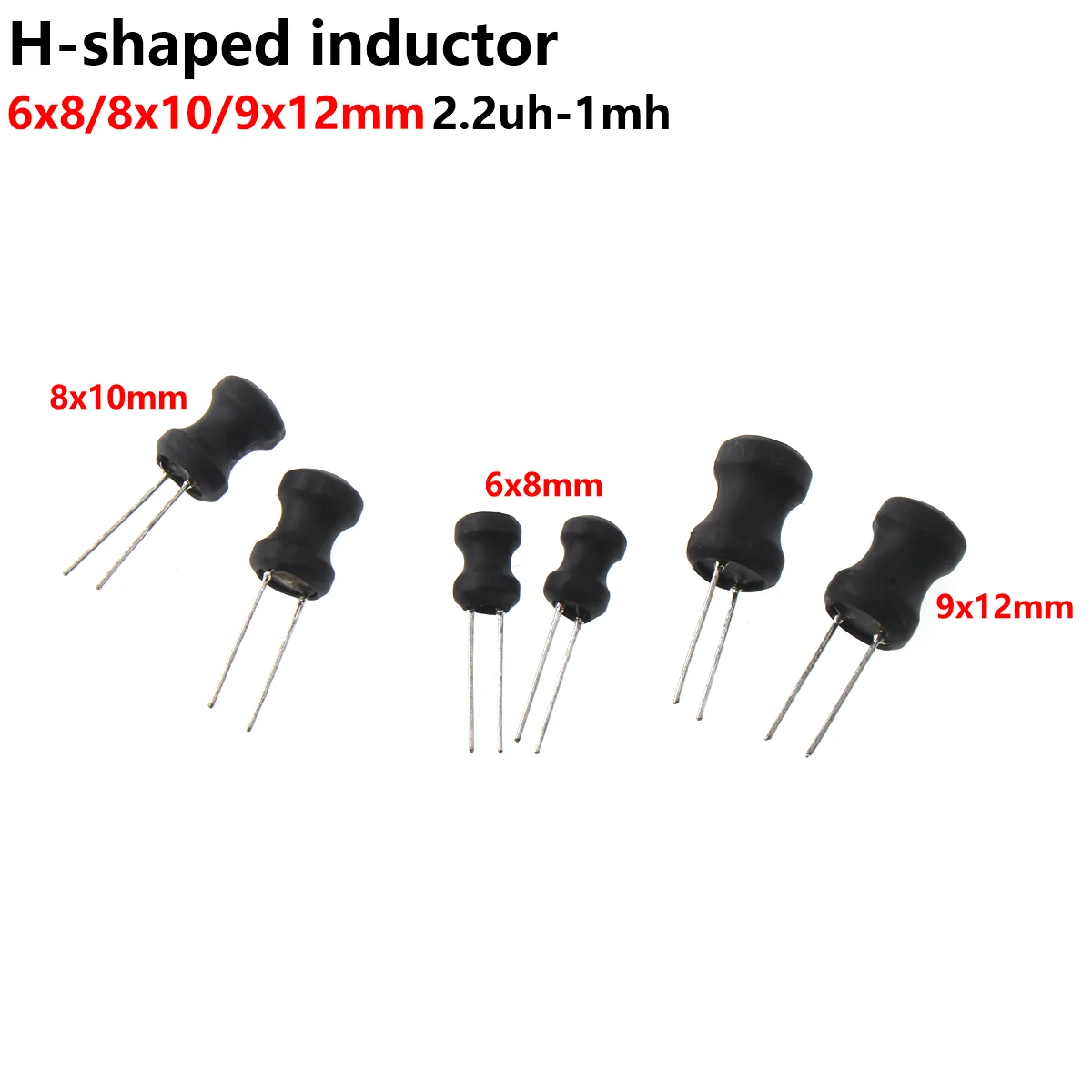 

I-inductance 6X8 8X10 9X12 10UH 22UH 33UH 47UH 100UH 220UH 330UH 470UF 1MH Naked inductance winding inductance