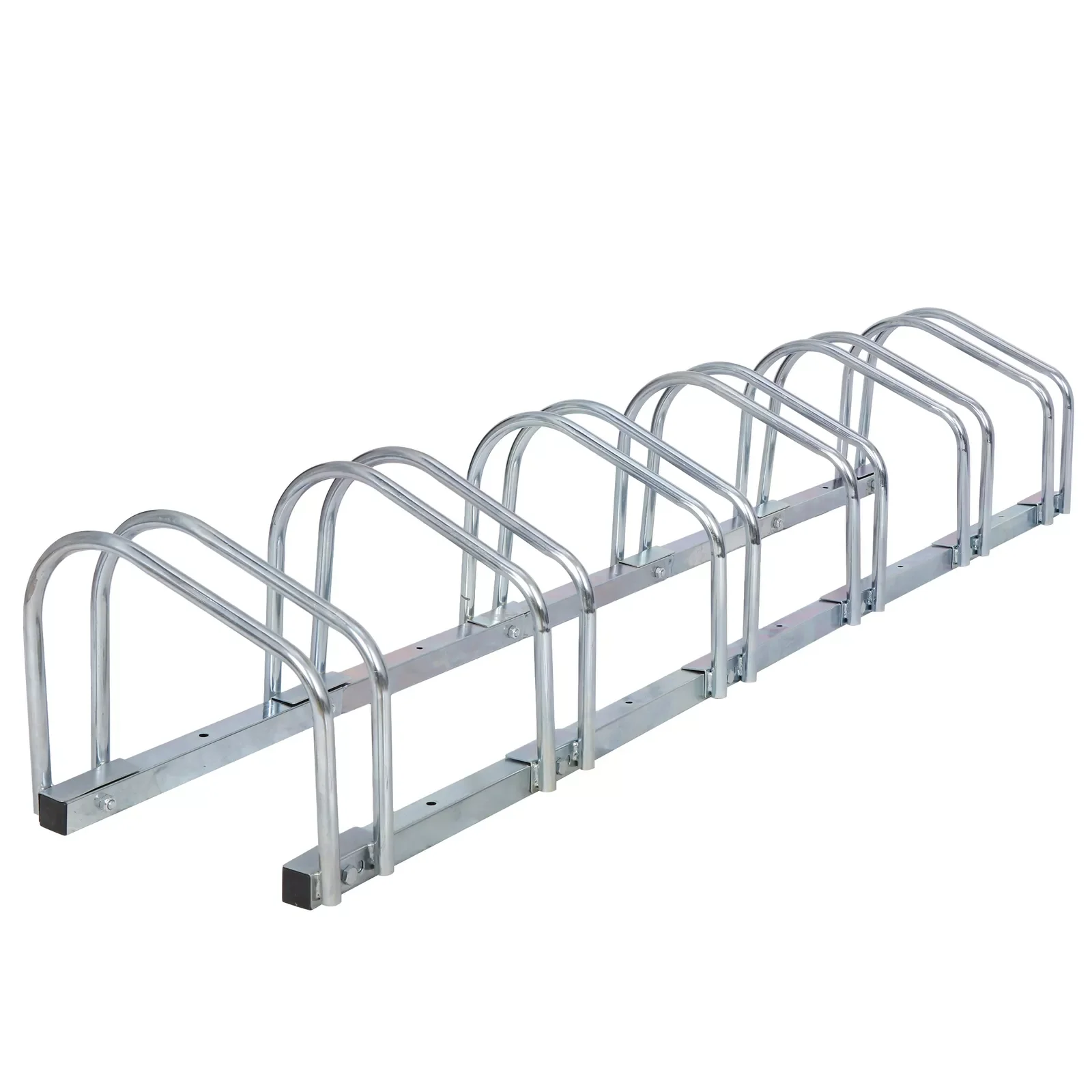 

Adjustable Garage Bike Rack 5 Bike Bicycle Floor Parking Stand Indoor Outdoor