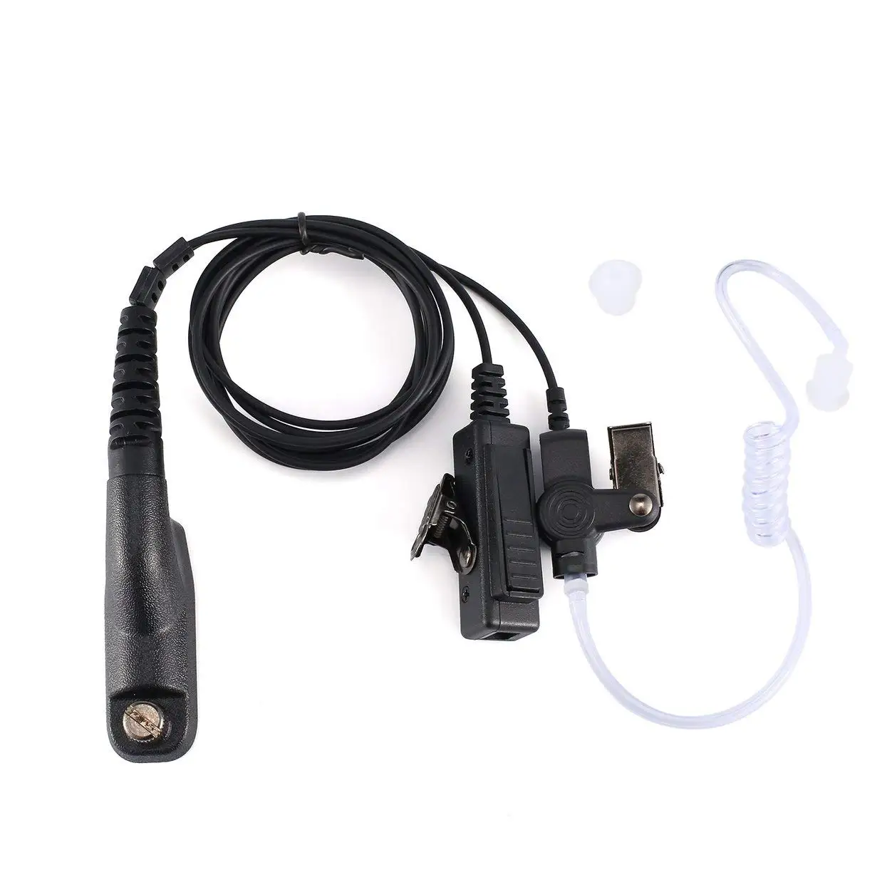 

2-Wire Surveillance Headset with PTT Mic fit for Motorola DGP8050E DGP4150 DGP5050 DGP5550 DGP6150 DGP8050 DGP8550E Walki Talkie