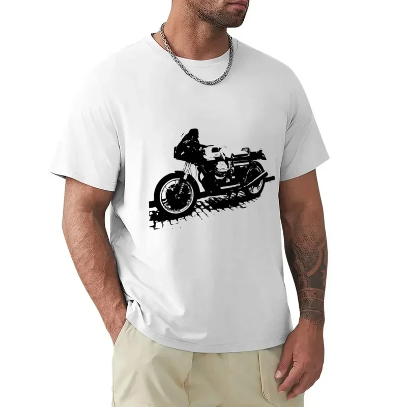 Guzzi Le Mans 850 T-Shirt funnys Blouse customizeds Men's clothing