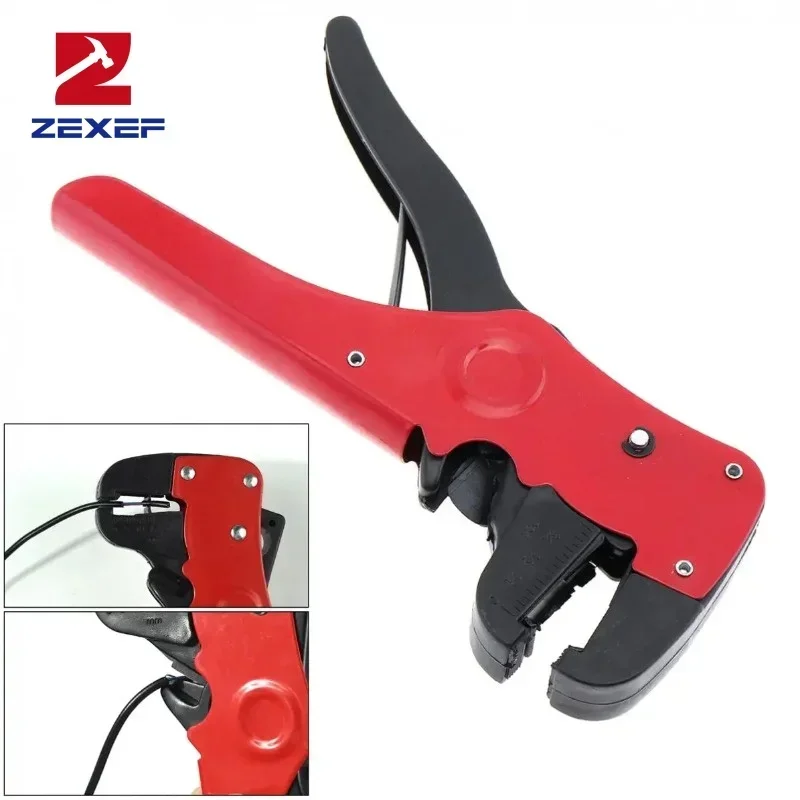 ZEXEF Plastic Steel Portable Multifunctional Duckbill Wire Stripper Reset Spring Cable Curler Cutter Utility Tool