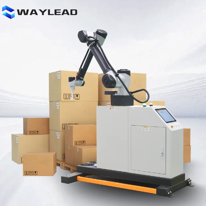 Full Automatic Robotic Palletizing Systems Carton Case Box Bag Robot Palletizer Machine Automatic Palletizer Robot Stacker