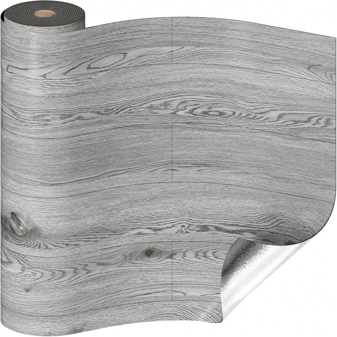 Wood Grain Self-Adhesive Floor Stickers, Vinyl Flooring Roll, PVC Material, Waterproof, Non-Slip, Scratch-Resistant, Moisture-Pr