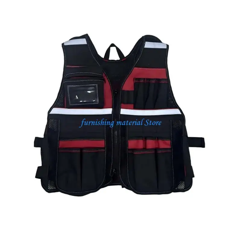 Y5GD Ventilation Mesh Back Utility Vest Suitable For Outdoor Construction And Home Repairs