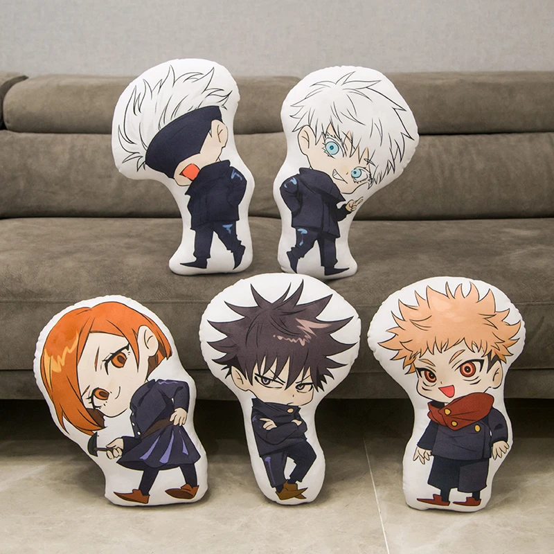 40cm Jujutsu Kaisen Anime Plush Toy Pillow Gojo Satoru Geto Suguru Inumaki Toge Plushies Figure Stuffed Doll Gifts For Child