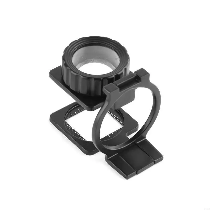 Glass Jewelers Loupe Desktop Metal Magnifier Portable Folding Eye Loop Fitting for Clothing Sewing Durable