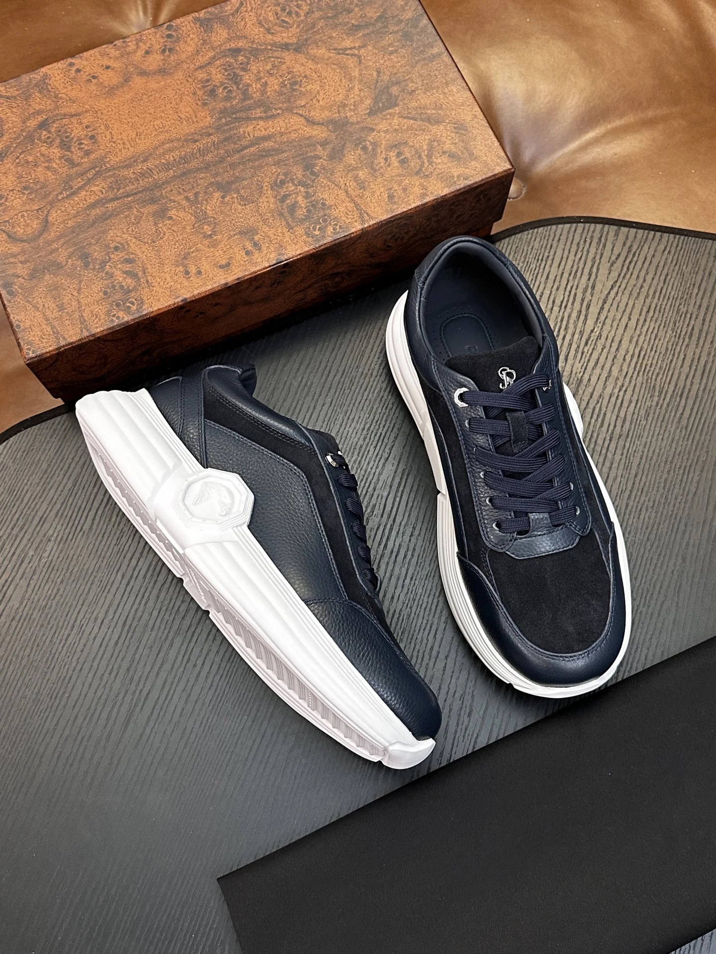 

Обувь OECHSLI из воловьей кожи, новинка 2026 года, кроссовки, спортивные, деловые, удобные, из натуральной кожи, качественные, мужские, европейские большие размеры 38-4.