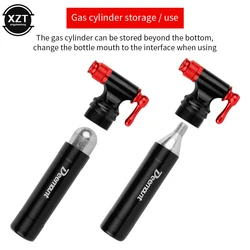 Mini Bicycle CO2 Inflator Presta Schrader Valve Compatible Road Bike MTB Tire Pumping Threaded N Unthreaded Cartridge Head Fits