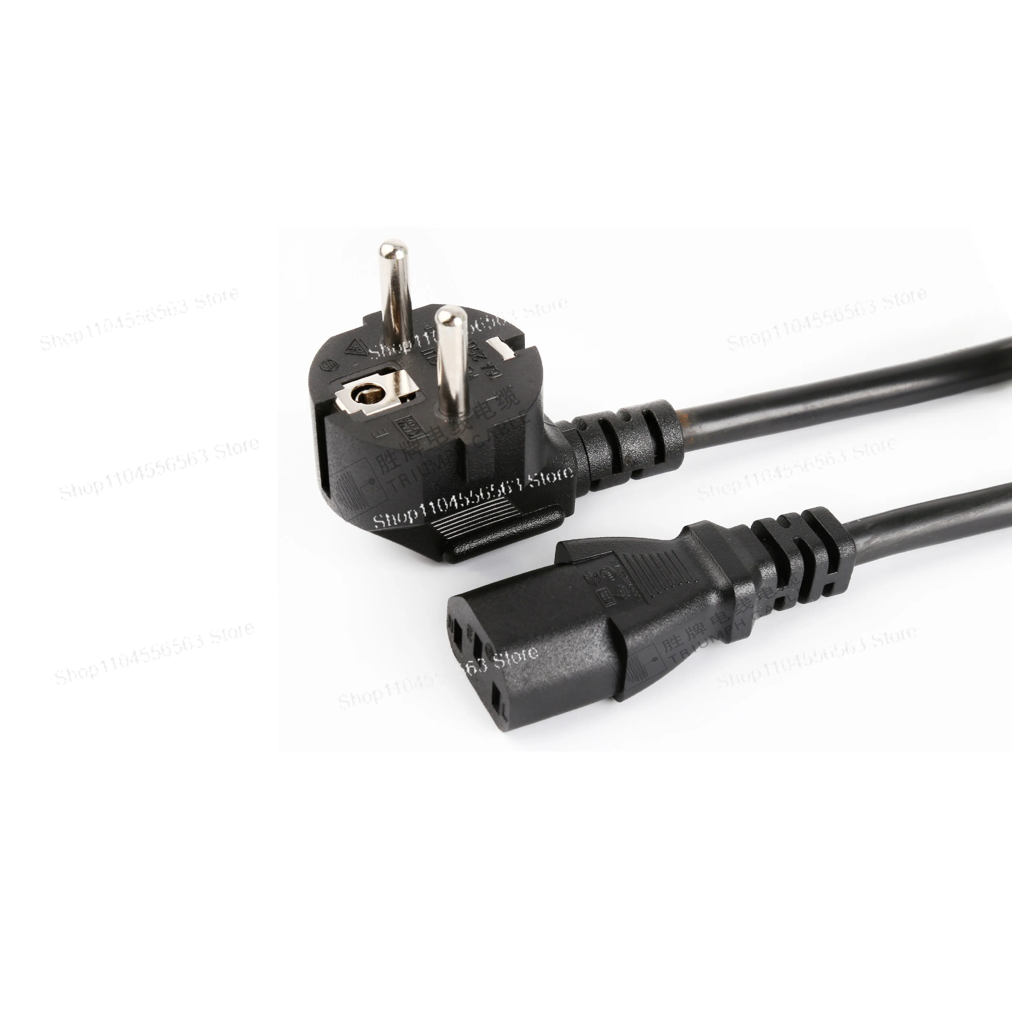 14-European standard VDE/CE plug power cord environmentally friendly pure copper small household appliance socket head cable