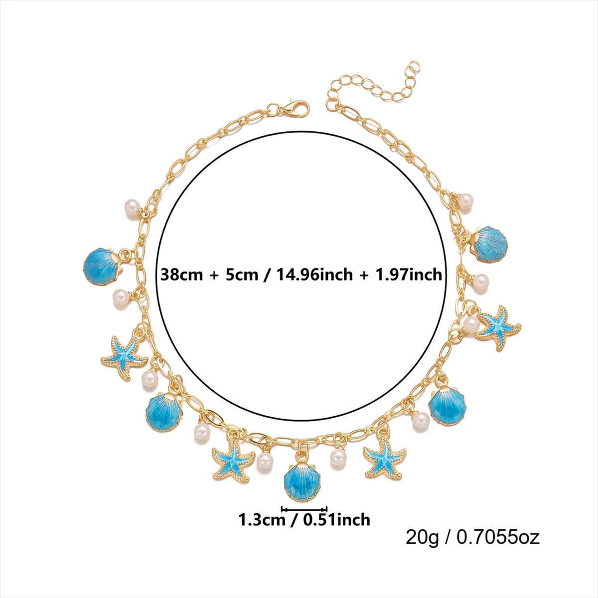 Y2K Einzigartige Meeres-Themen-Halskette für Frauen Boho Rosa Emaille Seestern Jakobsmuschel Anhänger Choker Halskette Ästhetischer Sommerschmuck – Detail 7