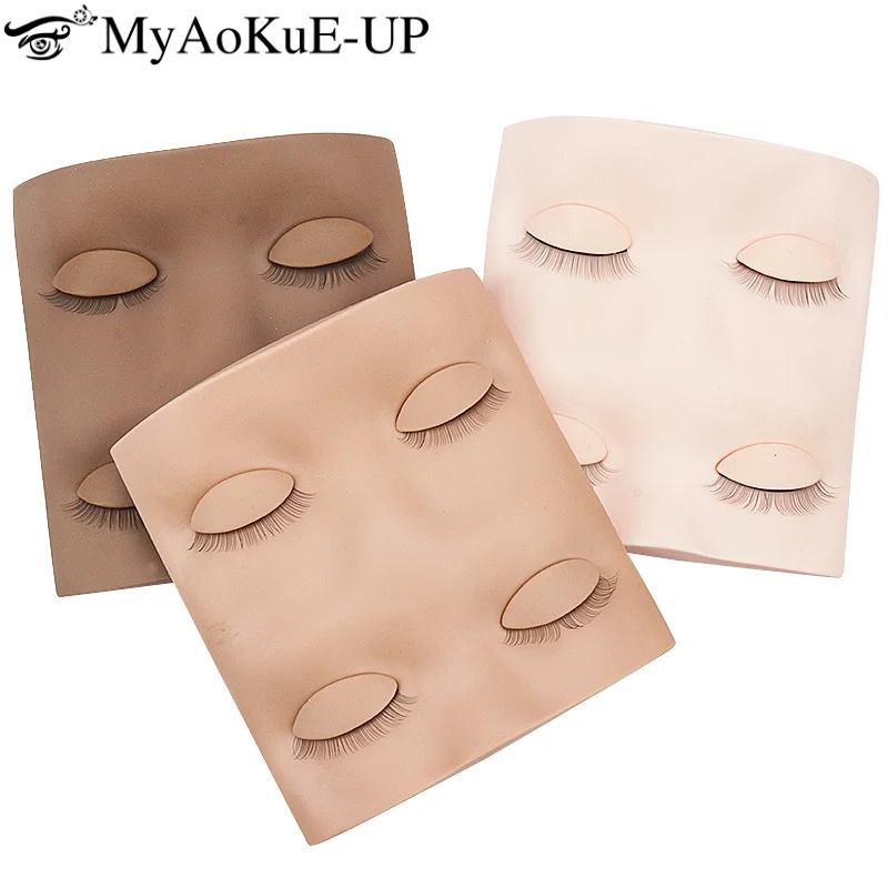 Tête de Mannequin pour Extension de cils, accessoires de maquillage avec paupières de remplacement amovibles, greffage, outils de formation pédagogique