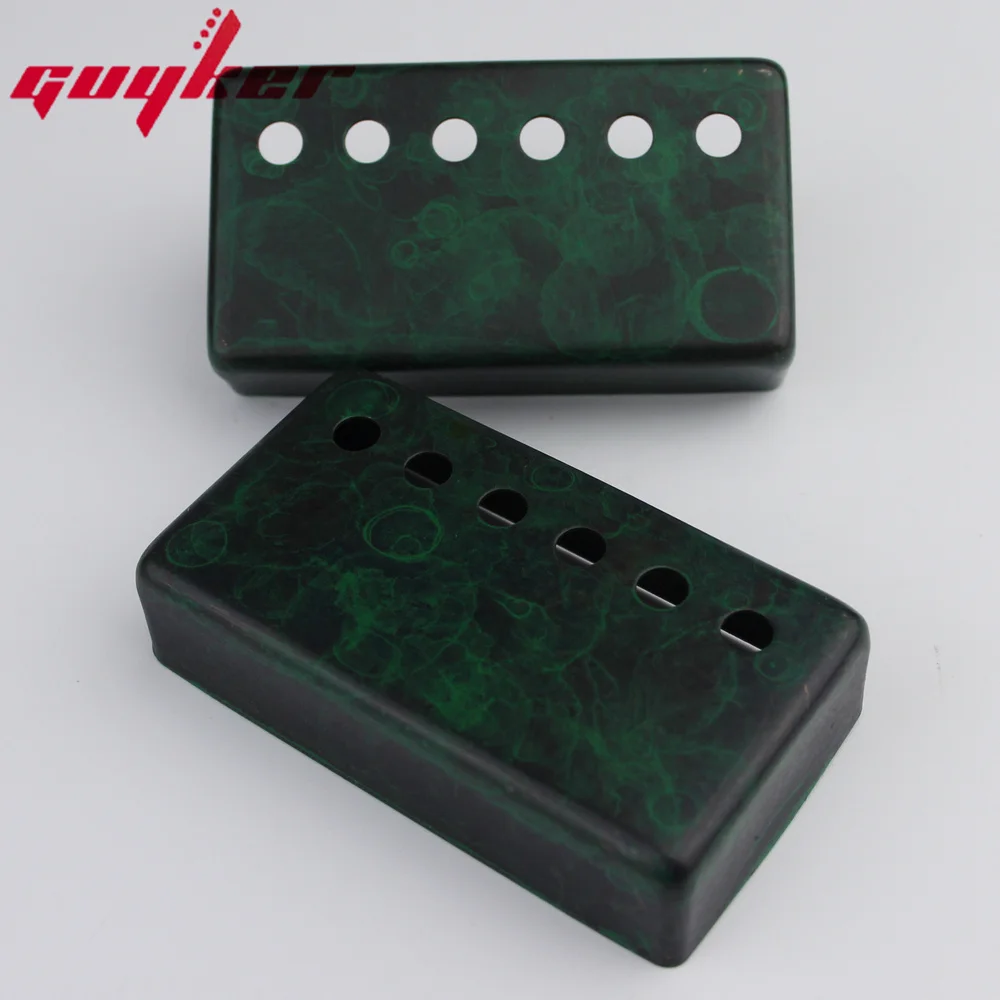 1 Set Humbucker Guitar Pickup Covers Cupronickel Material Blackish Green for LP Guitar Parts 50 52MM