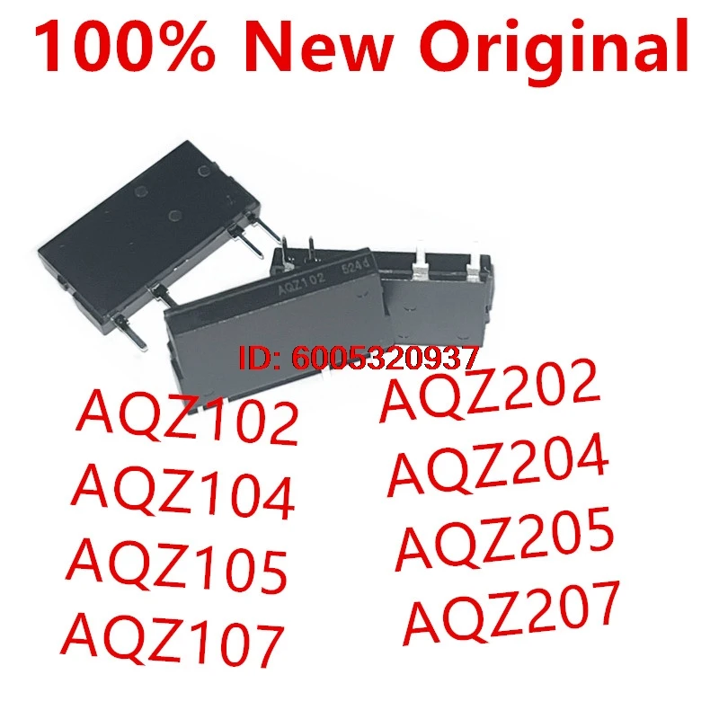 2piece  AQZ102 、AQZ104 、AQZ105 、AQZ107 、AQZ202 、AQZ204 、AQZ205 、AQZ207 、AQZ102D 、AQZ202D 、AQZ204D  Optocoupler relay