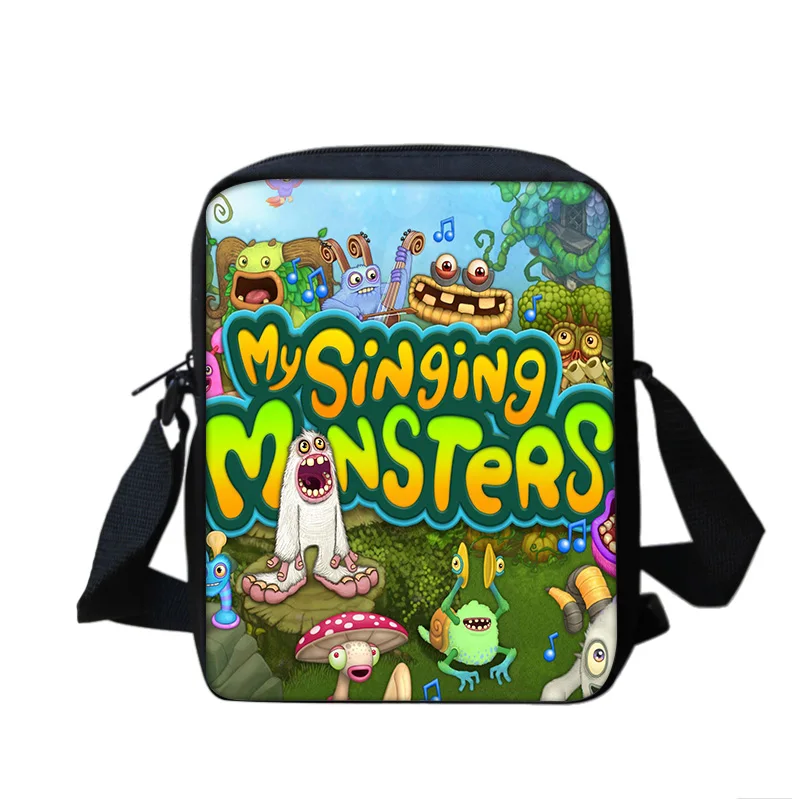 My Singing Monsters Bag Game Cartoon Print Large Capacity New Kindergarten Elementary School Boys and Girls