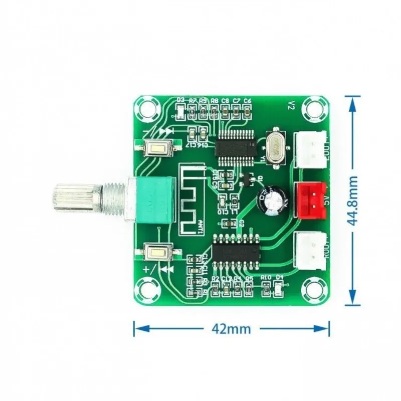 1PCS XH-A158 ultra clear For Bluetooth 5.0 power amplifier board pam8403 small power DIY wireless speaker amplifier board 5W*2