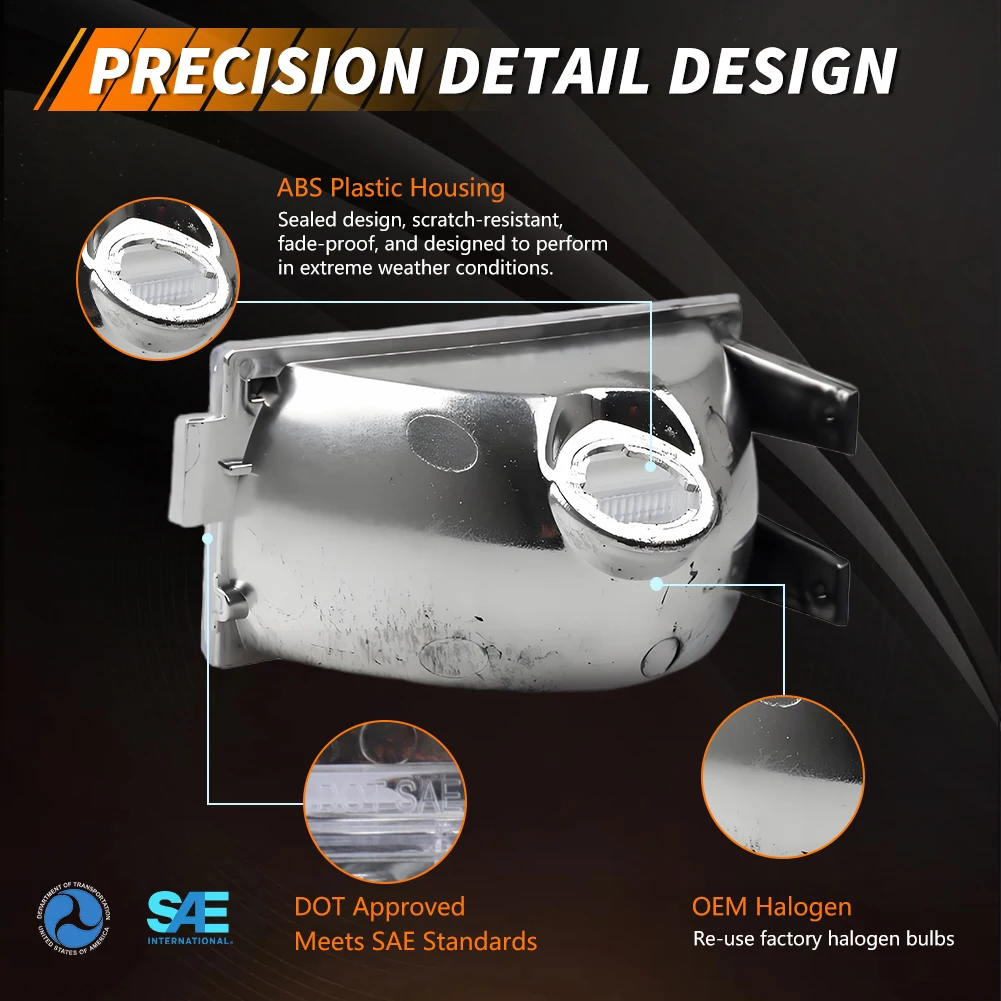 2X المصد الأمامي بدوره مصباح إشارة DRL وقوف السيارات غطاء خفيف ل 1978 1979 جي إم سي كاباليرو وشروليه ماليبو/EI كامينو لا لمبة