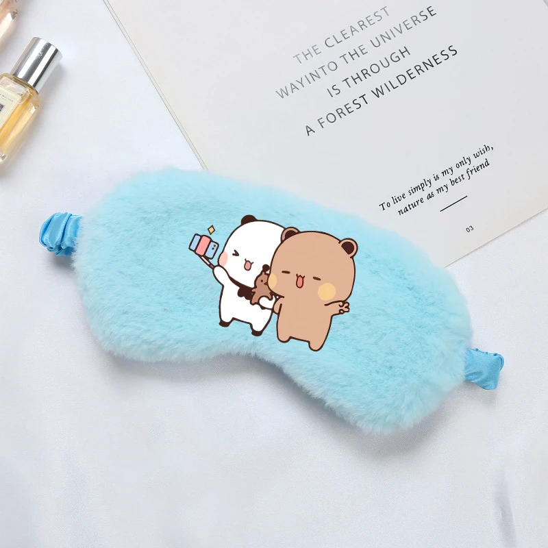 Bubu Dudu Cute Sleeping Eye Mask Blindfold Yier Bear Panda Eye Cover Mask Eyepatch Travel Home Eyes Relax Mask Eyeshade Gift New view 2