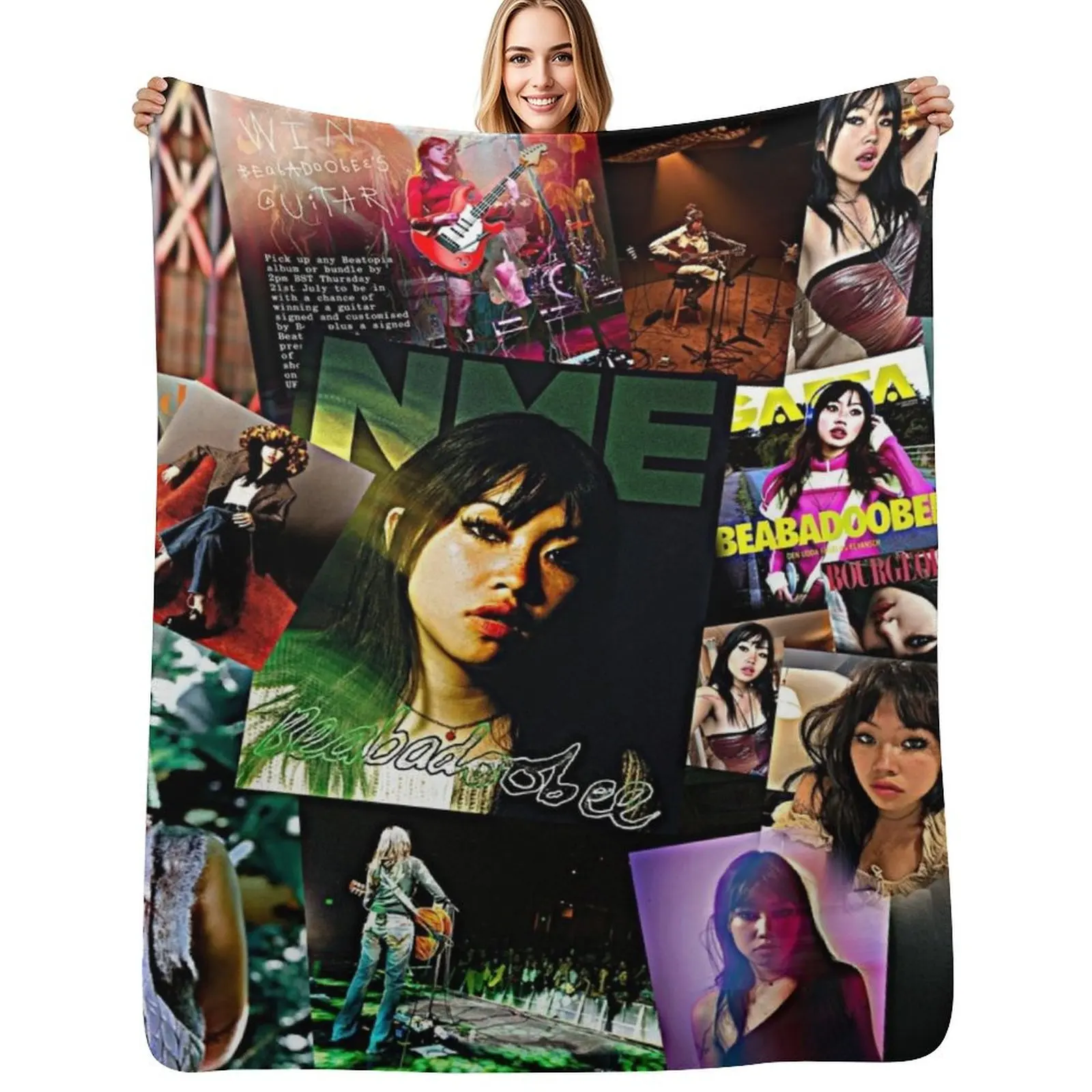 

Beabadoobee Throw Blanket Cute Plaid christmas gifts for sofa Luxury Blankets