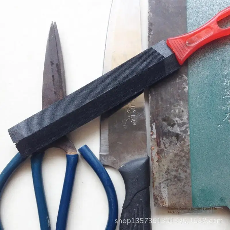 150/200MM Rhombic Saw File Triangle Metal File Bearing Steel Wood Rasp for Sharpening Saw Blade Woodworking Tools
