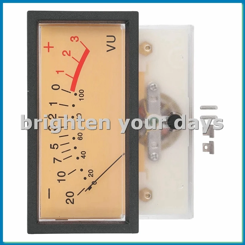 VU Meter Skull Tube Amplifier High Performance VU Level Meter for Table Power Discharge Flat, Ideal for DIY-A27I