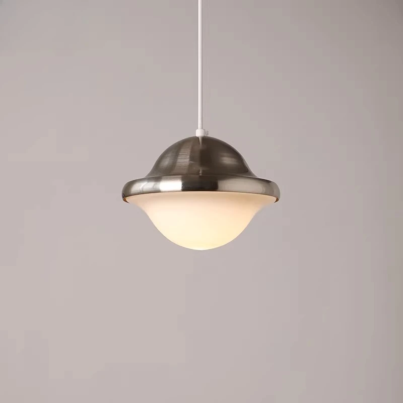LED Bell Pendant Lamp Minimalist Bedroom Bedside Light Bay Window Bar Counter Glass Chandelier Home Decoration Ambient Lighting