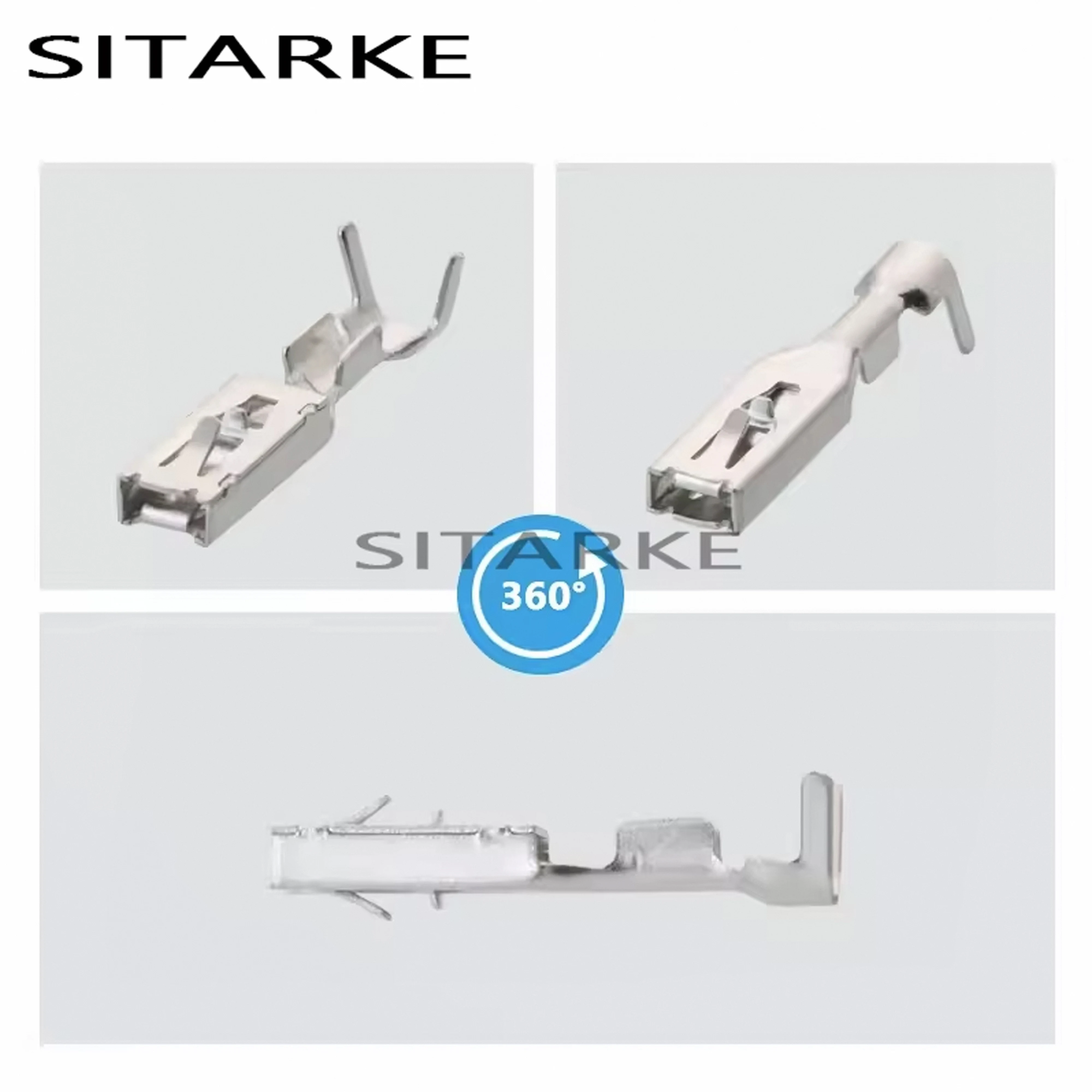 100 Pcs Modification Dedicated Terminals 2.8 Series Auto Wire Terminal Headlight Connector Pins For Benz DJ625B-2.8*0.8A