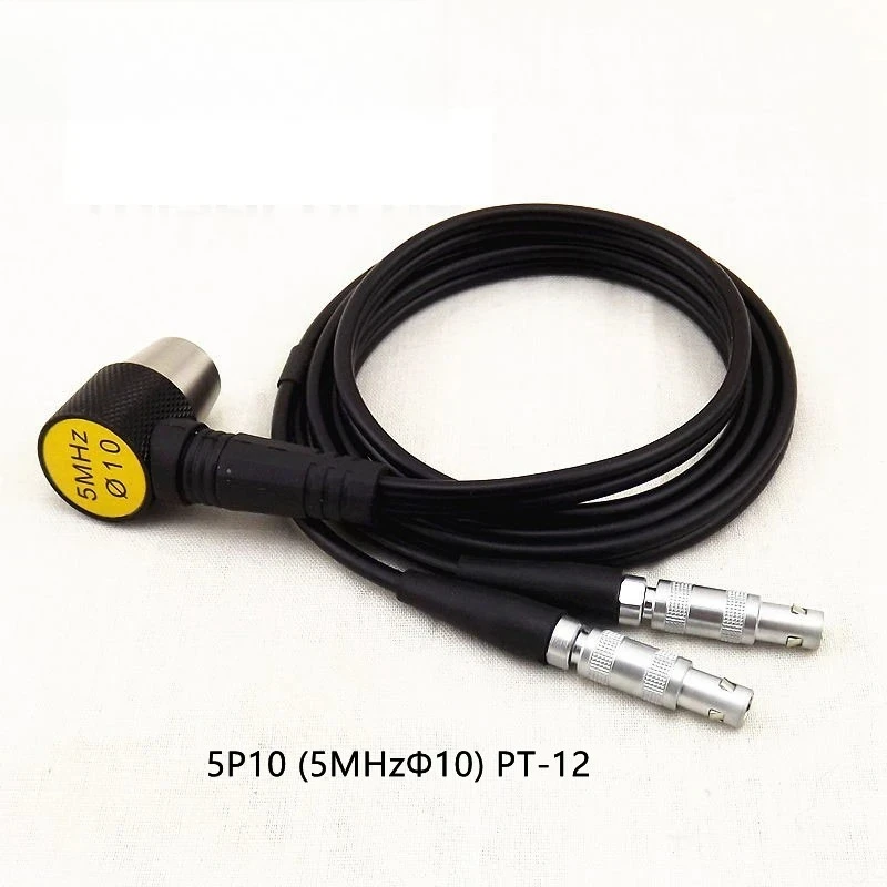 Wishcolor 2MHz ZT-12 (Black Shell) Ultrasonic Thickness Gauge Probe Suitable for Ultrasonic Thickness Meters