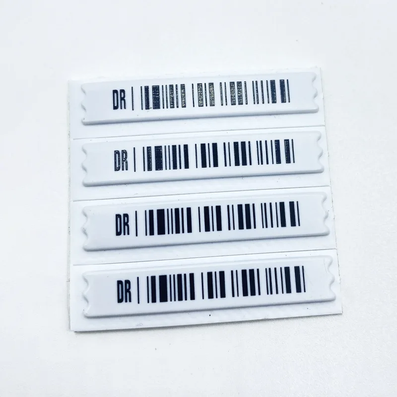 

5000 Pieces EAS Security Soft Tag 3 Chips Barcode Adhesive 58khz AM DR Label for Supermarket AM 58 khz