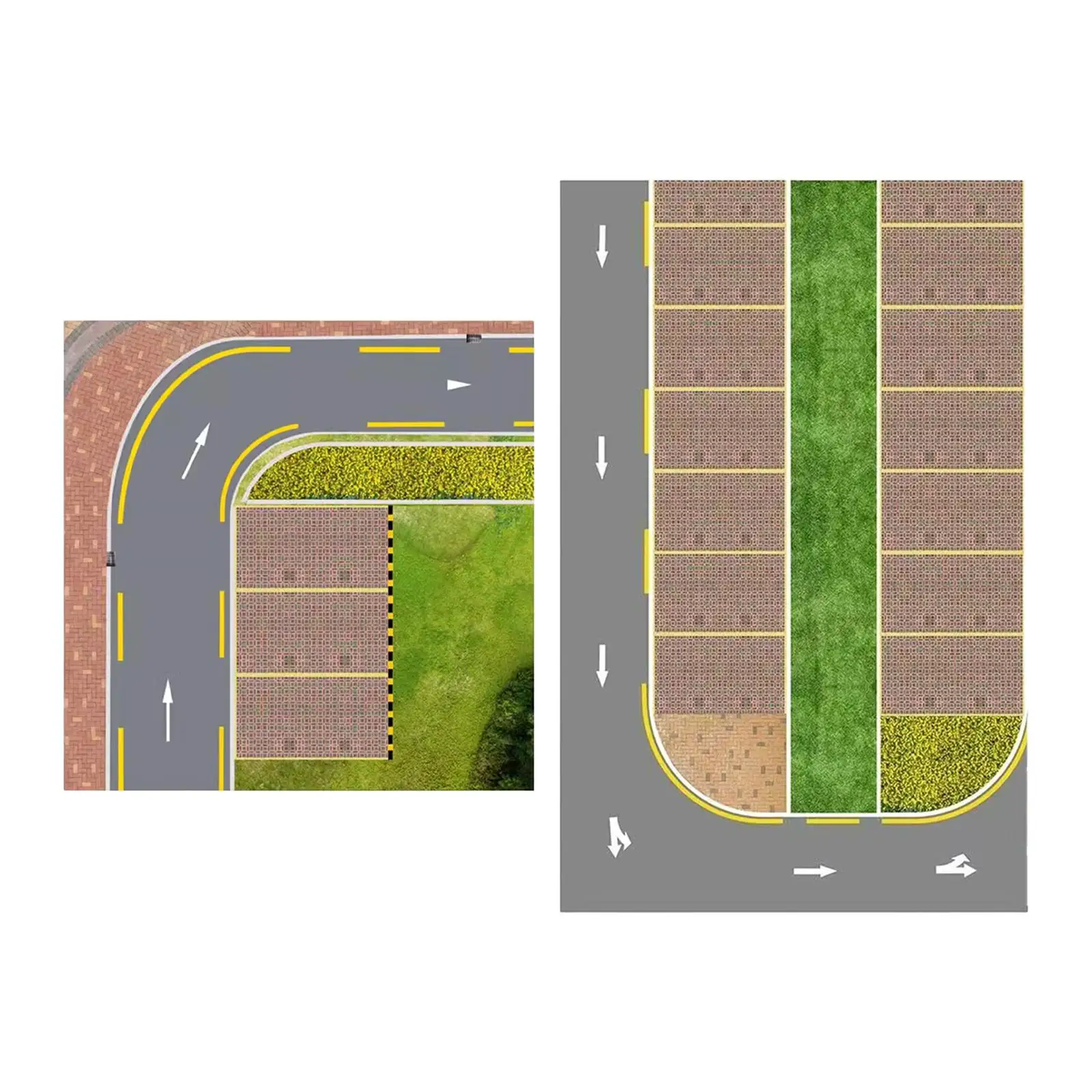 

1:64 Parking Lot Sticker Road Demonstration 1:64 Model Car Display Diorama Building