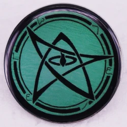 The Elder Sign Star Symbol Button Pin Badge Lovecraft Cthulhu Mythos Card Game Jewelry Accessories Decorate