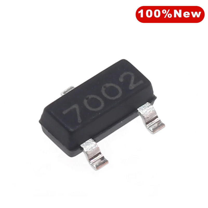 Transistor de efecto de campo MOSFET, 500 unids/lote, 2N7002, 7002 n-channel, 60V, 115mA