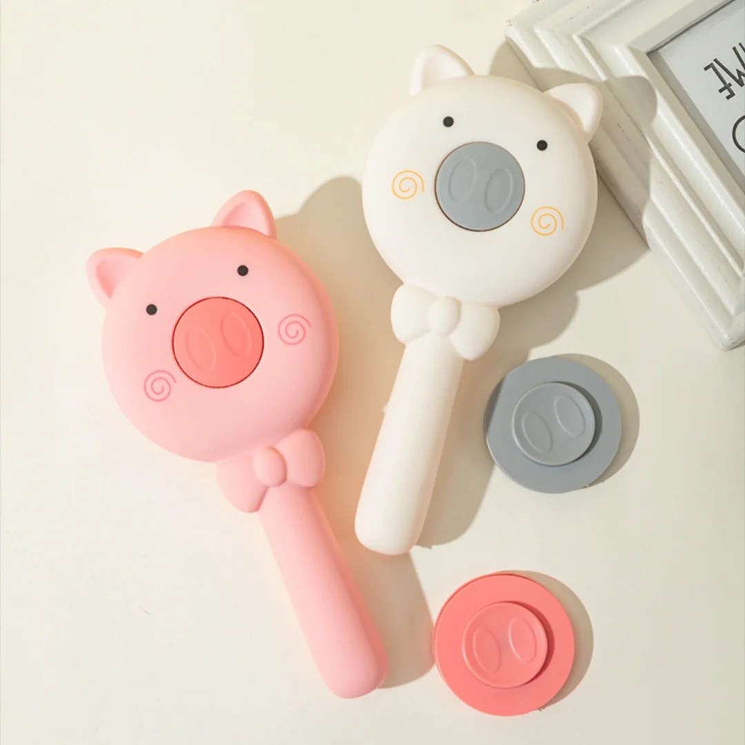 

Piglet scalable air cushion comb,press household fluffy massage comb,automatic cleaning smooth hair without tangling hair brush