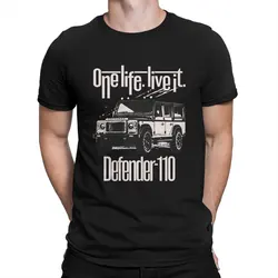 Men Land Rover Defender 110 T Shirts Land Rover SUV 100% Cotton Clothing Funny Short Sleeve O Neck Tee Shirt Classic T-Shirts