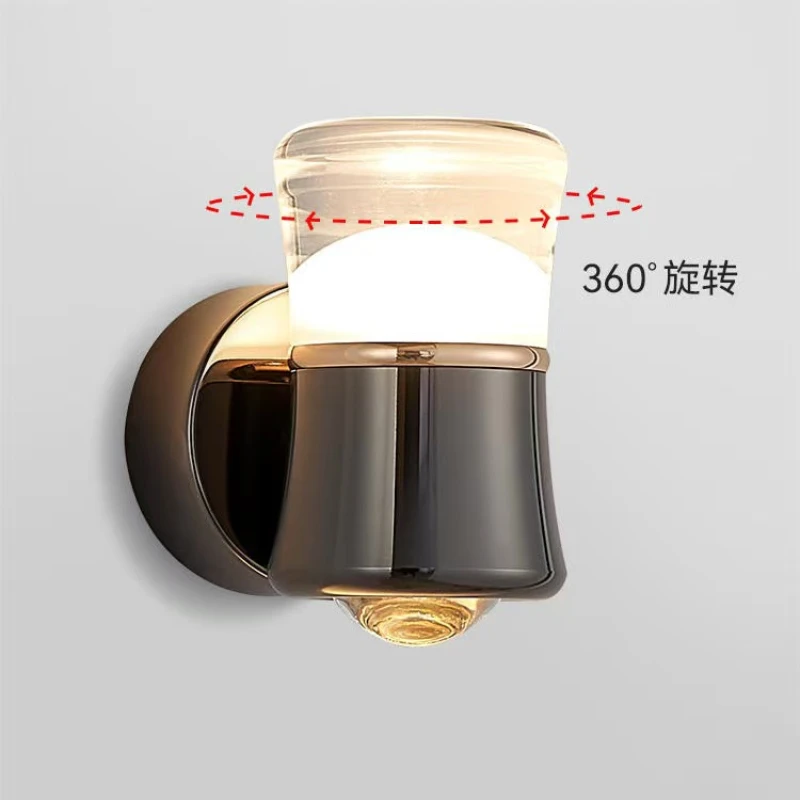 Wall lamps LED bedside bedroom modern minimalist creative living room balcony staircase corridor wall Nordic lighting fixtures