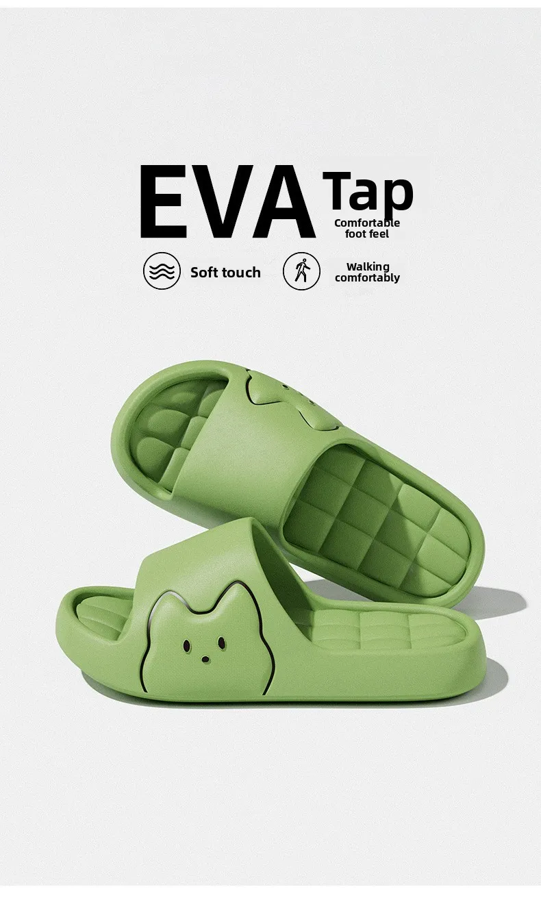 Rutschfeste Badesandalen für Zuhause, EVA-Hausschuhe mit weicher Sohle für Damen und Herren, leichte, atmungsaktive und geruchsneutrale Outdoor-Slipper – Detail 9