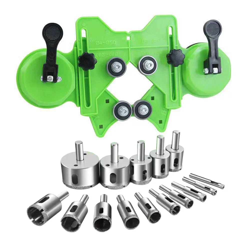 

Glass Drilling Locator Hole Cutter Diamond Hole Drilling Kit With Suction Cups Drilling Machine Locator Marble Punch Drill Guide