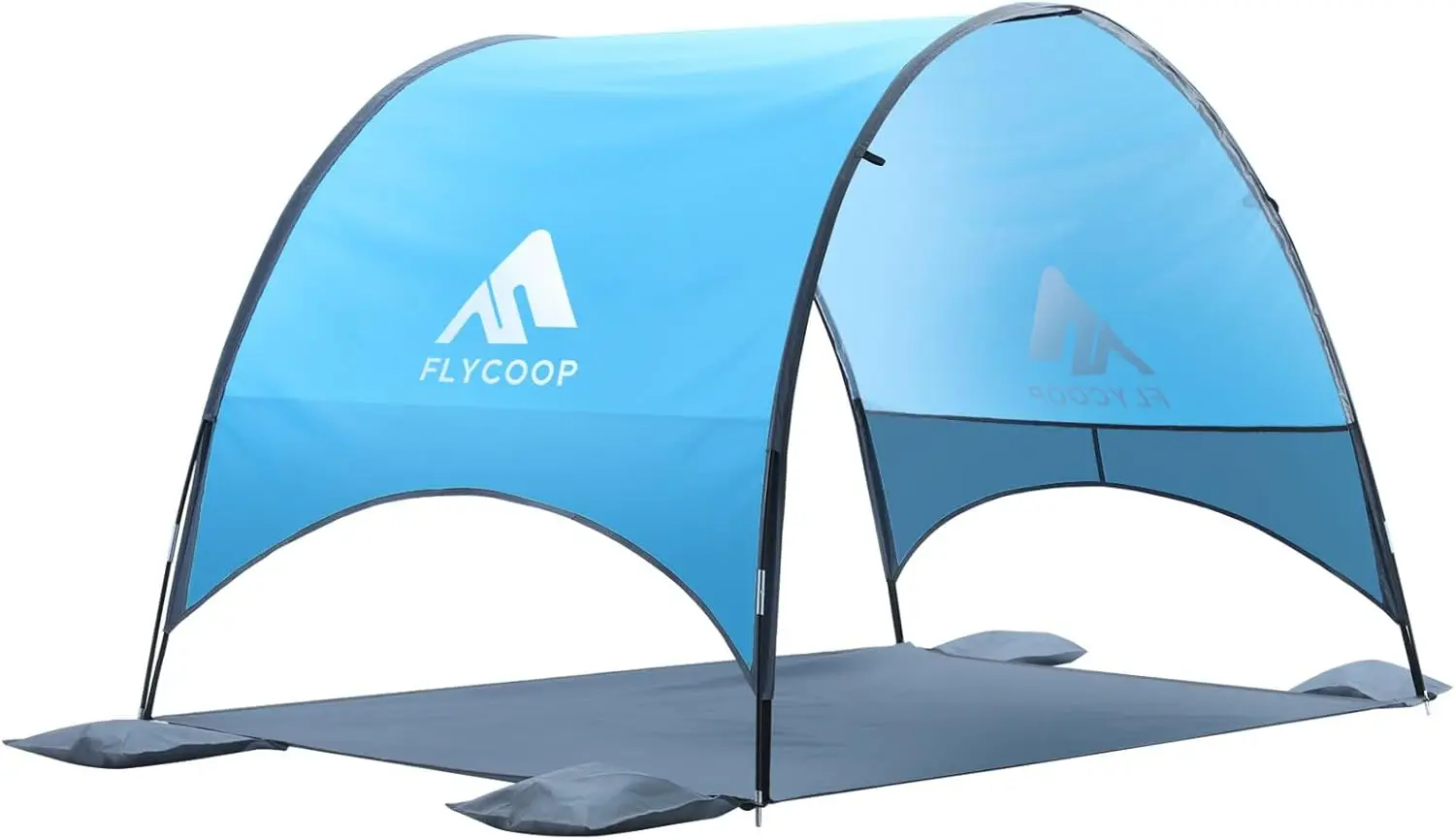 

2026 Upgraded Beach Umbrella Canopy with UPF 50+ UV Protection – Portable Beach Tent for Sun, 360°