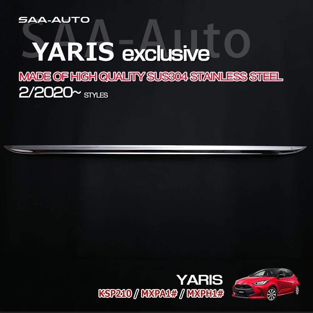 Auto Protection Rear Gate Lower Trim for TOYOTA YARIS KSP210 MXPA1 MXPH1 2020 SUS304 Car Exterior Trim Accessories