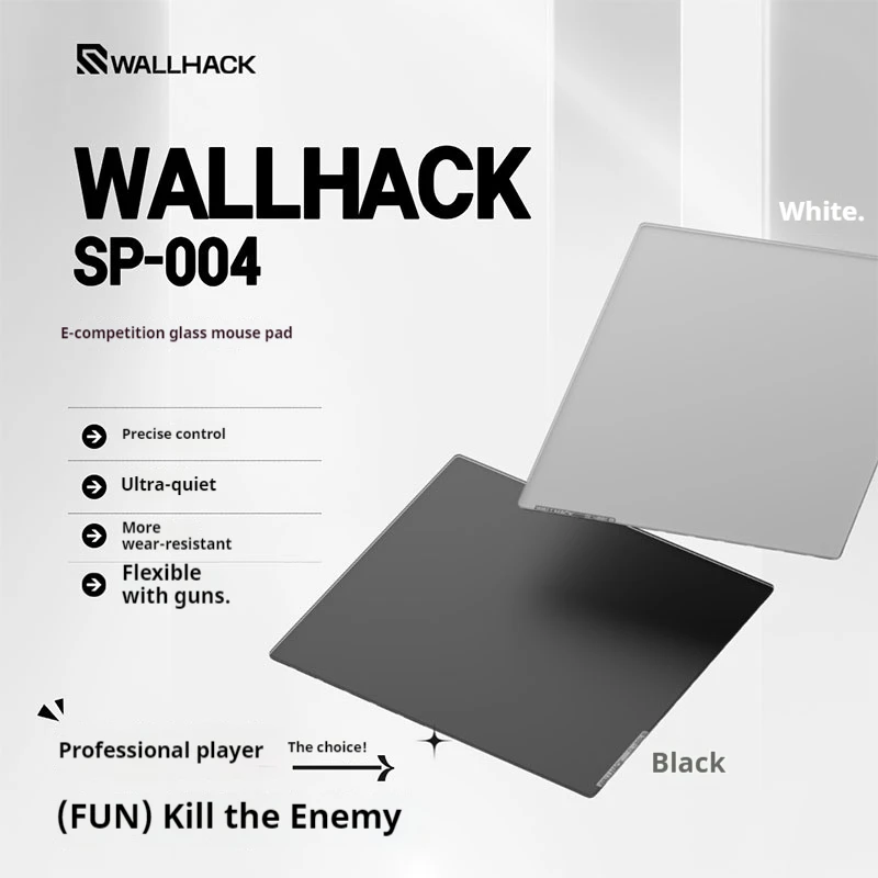 Wallhack Skypad4.0 Tempered Glass Gaming Mouse Pad Upgrade Coated Smooth Surface Coverage Primer Fps Gaming Large Desk Hard Pad