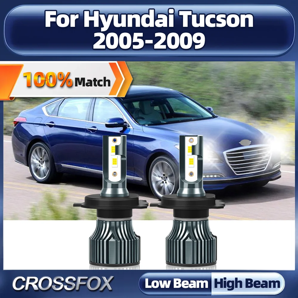 

Фонари головного света 120 Вт 6000 лм, автомобильные фонари с Canbus для Hyundai Tucson 2005 2006 2007 2008 2009